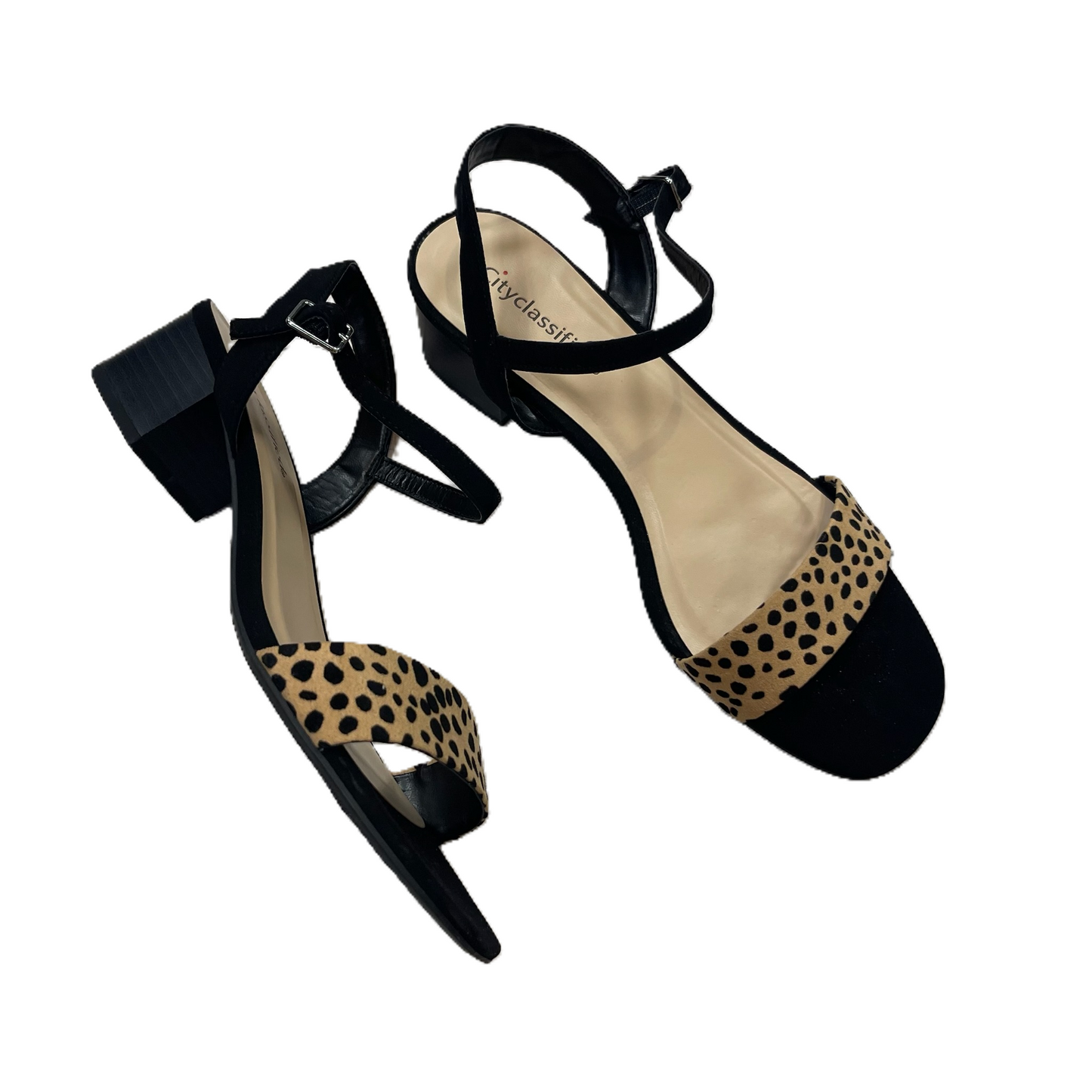 Shoes Heels Block By City Classified In Animal Print, Size: 8.5