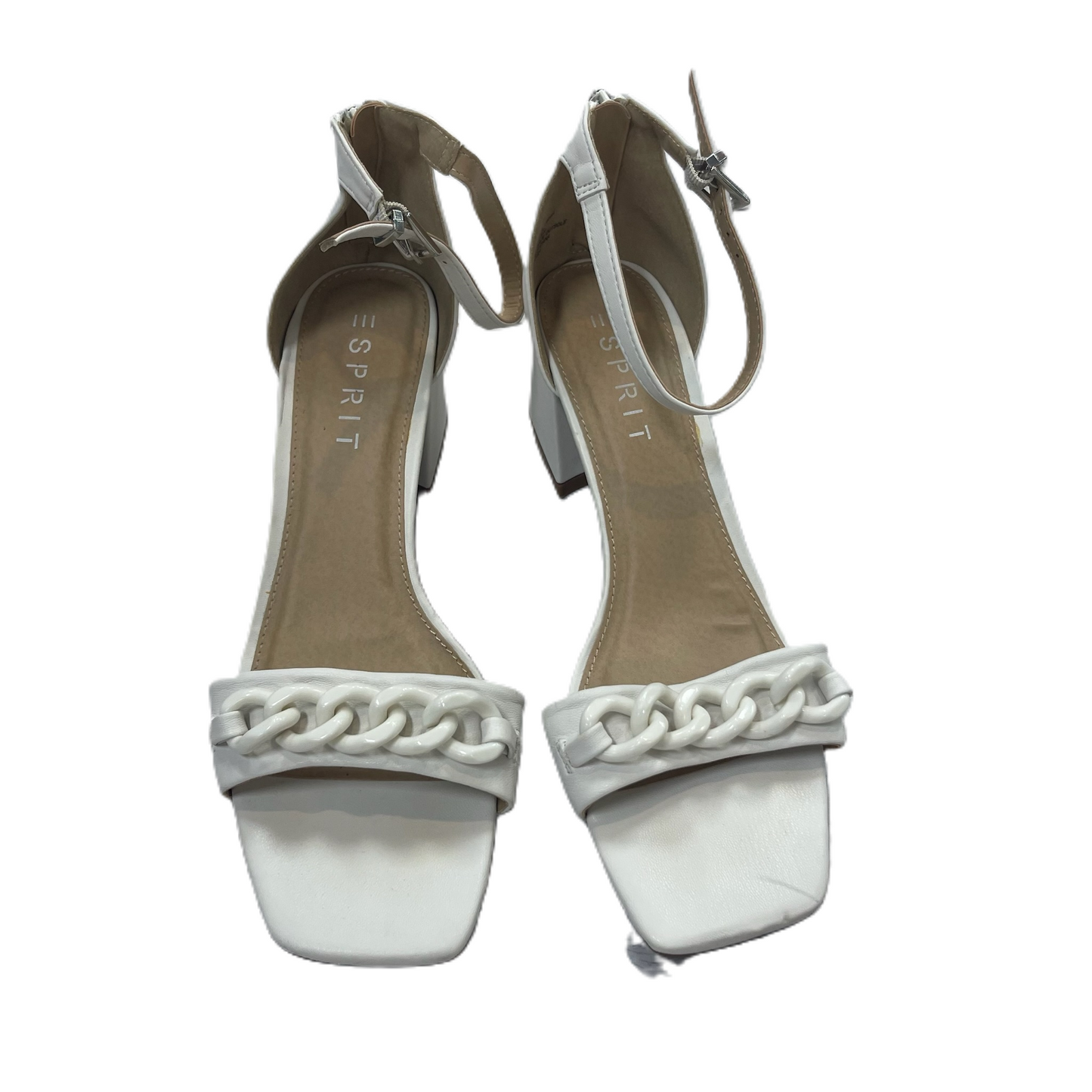 Shoes Heels Block By Esprit In White Size: 9