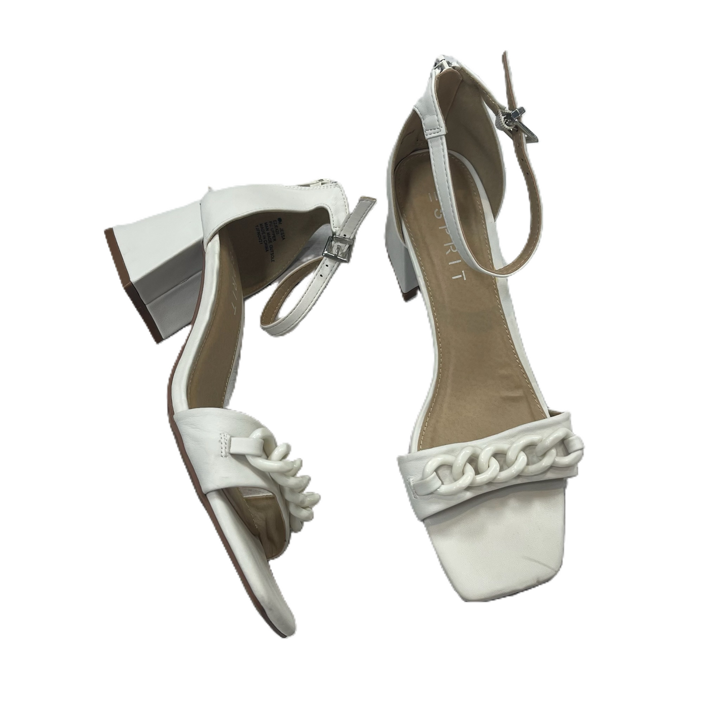 Shoes Heels Block By Esprit In White Size: 9