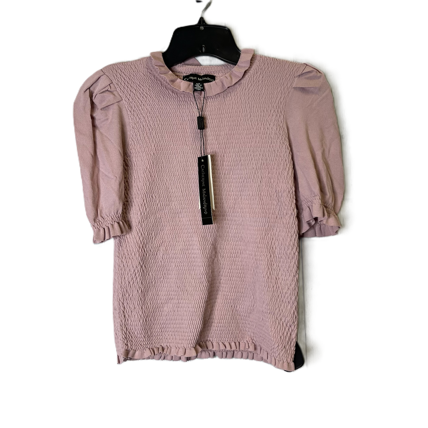 Top Short Sleeve By Catherine Malandrino In Pink, Size: S