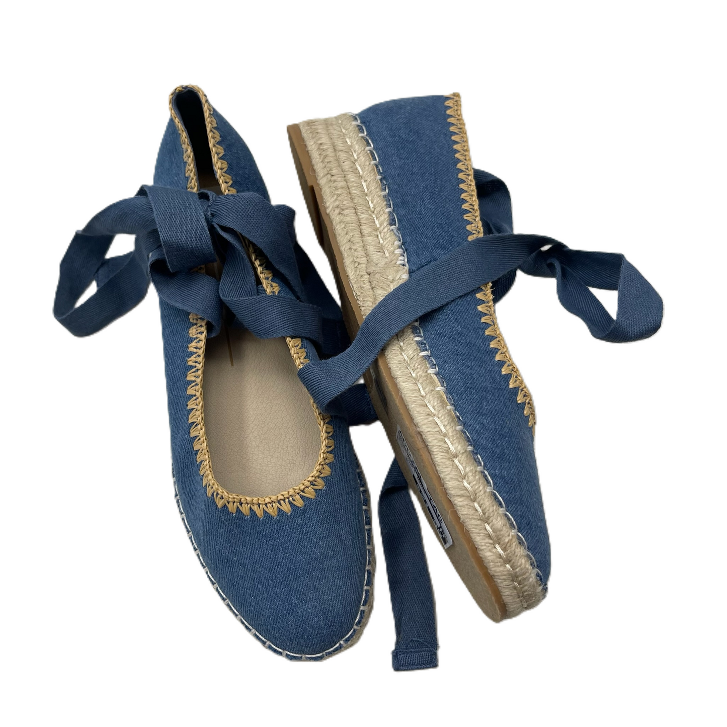 Shoes Heels Wedge By Dolce Vita In Blue Denim, Size: 8.5