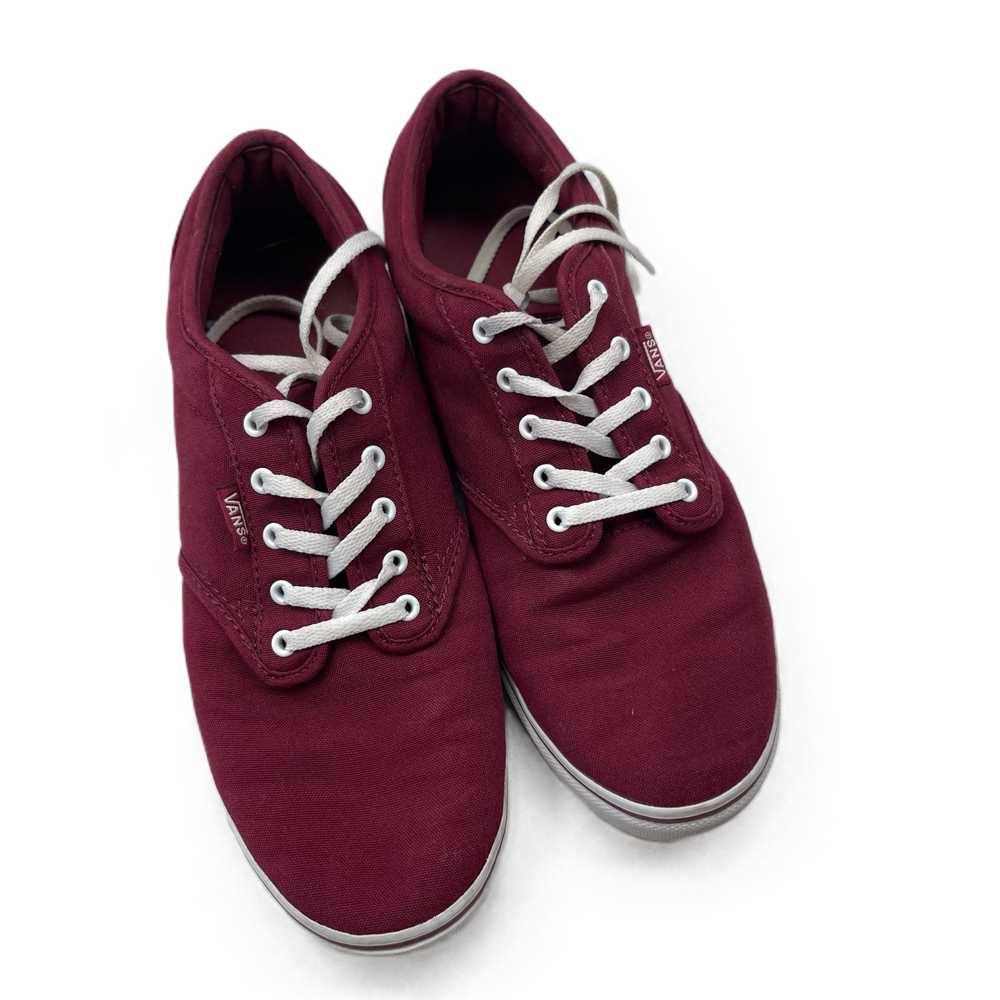 Shoes Sneakers By Vans In Red, Size: 9