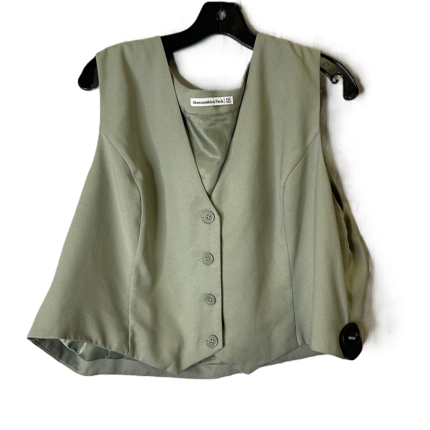 Vest Other By Abercrombie And Fitch In Green, Size: Xxl