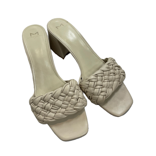 Shoes Heels Block By Marc Fisher In Cream, Size: 11