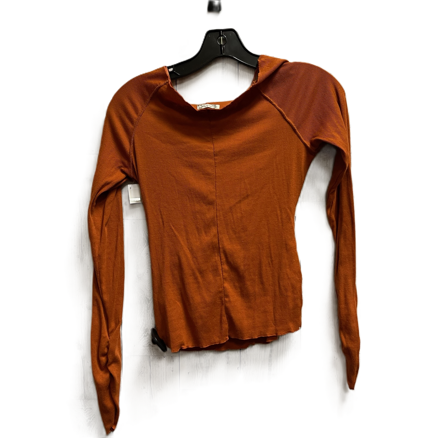 Top Long Sleeve By Free People In Orange, Size: M