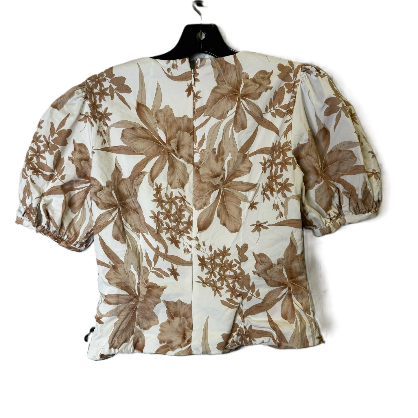 Top Short Sleeve By Antonio Melani In Brown, Size: 2