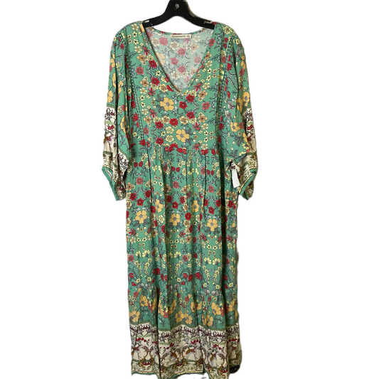 Dress Casual Maxi By Rustty Dusty In Green, Size: Xl