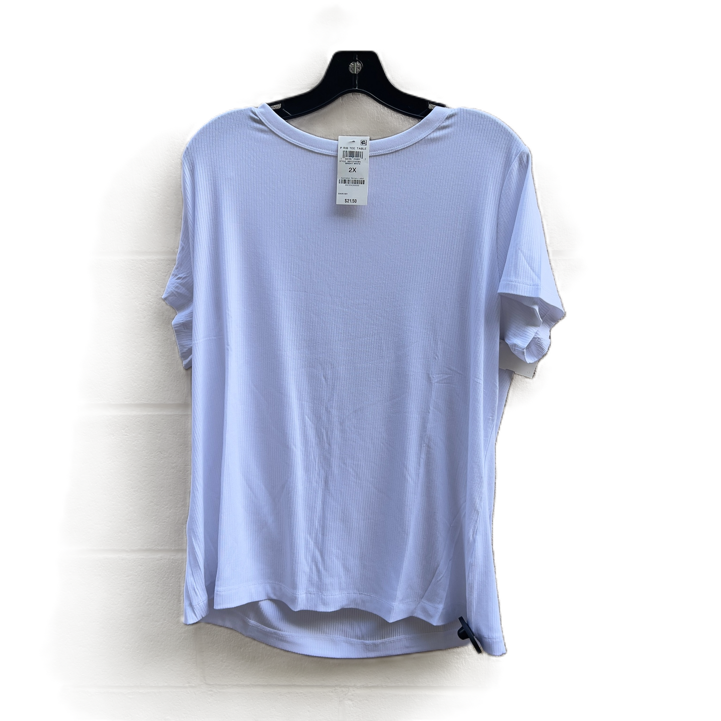 Top Short Sleeve Basic By Clothes Mentor In White, Size: 2x