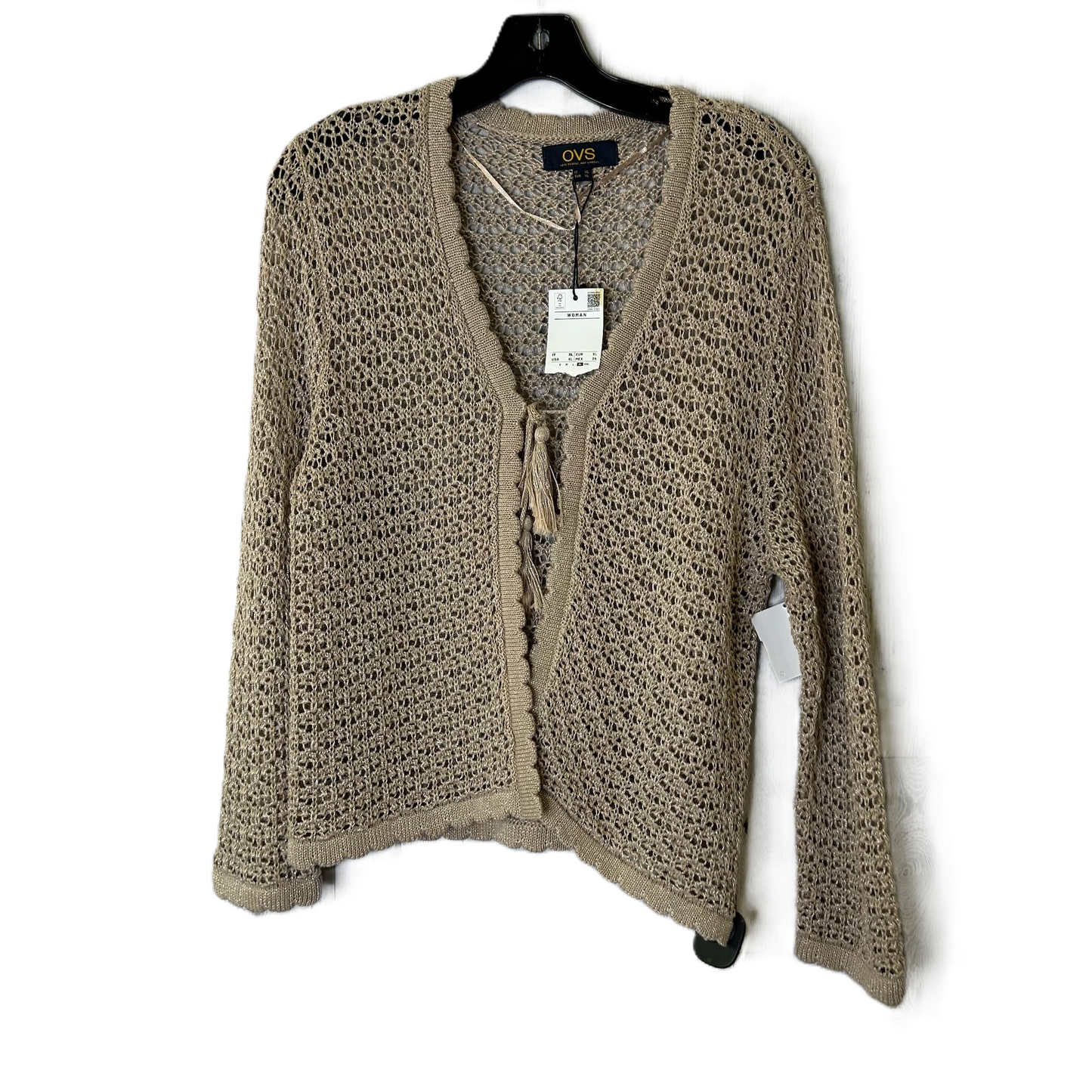 Sweater Cardigan By Clothes Mentor In Brown, Size: Xl