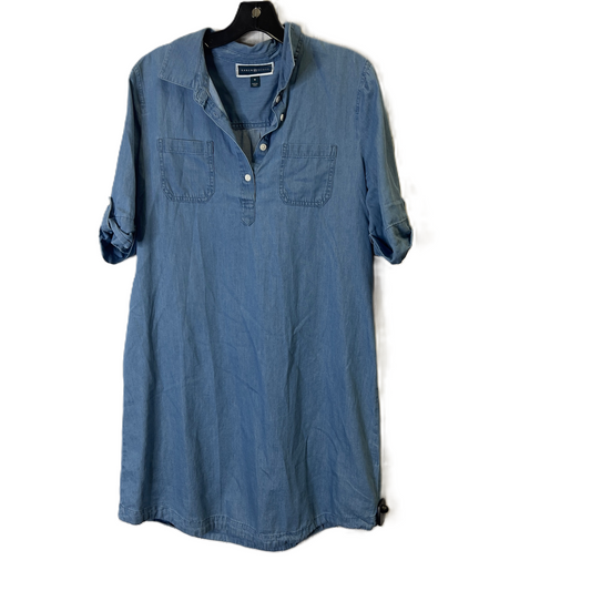 Dress Casual Short By Karen Scott In Blue Denim, Size: M