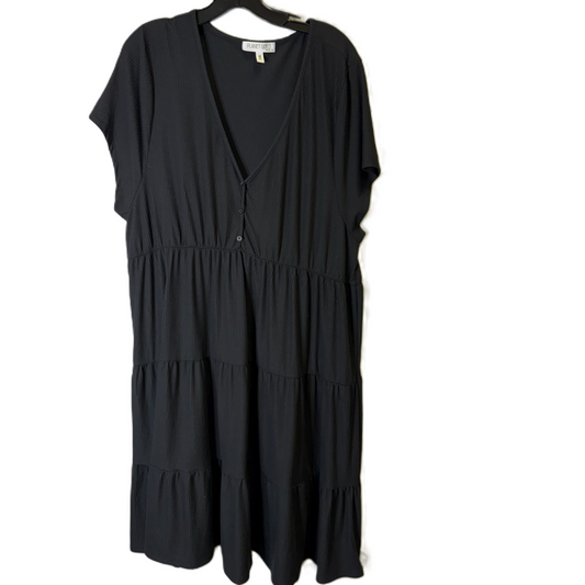 Dress Casual Short By Clothes Mentor In Black, Size: 4x