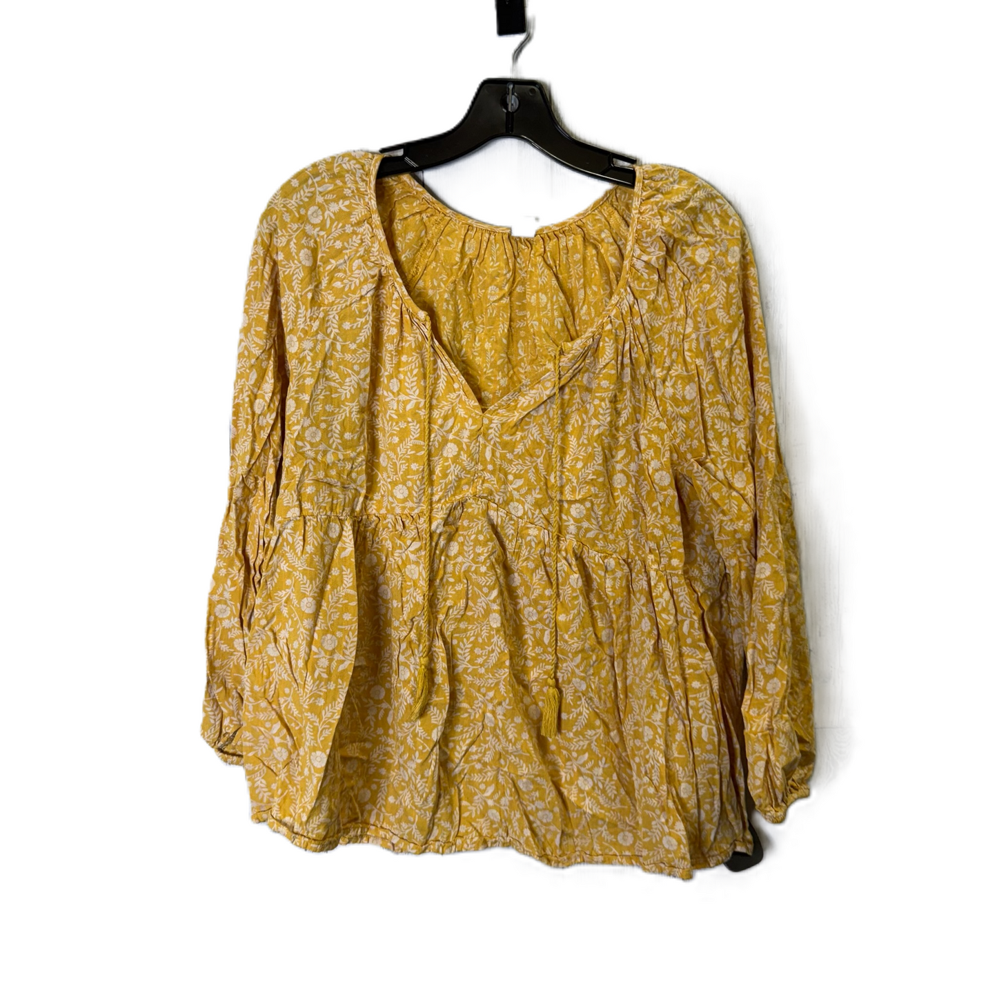 Top Long Sleeve By Old Navy In Yellow, Size: L