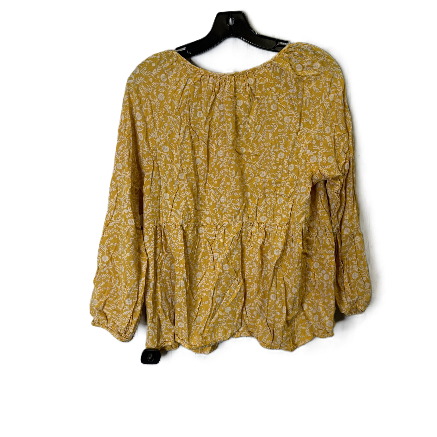 Top Long Sleeve By Old Navy In Yellow, Size: L