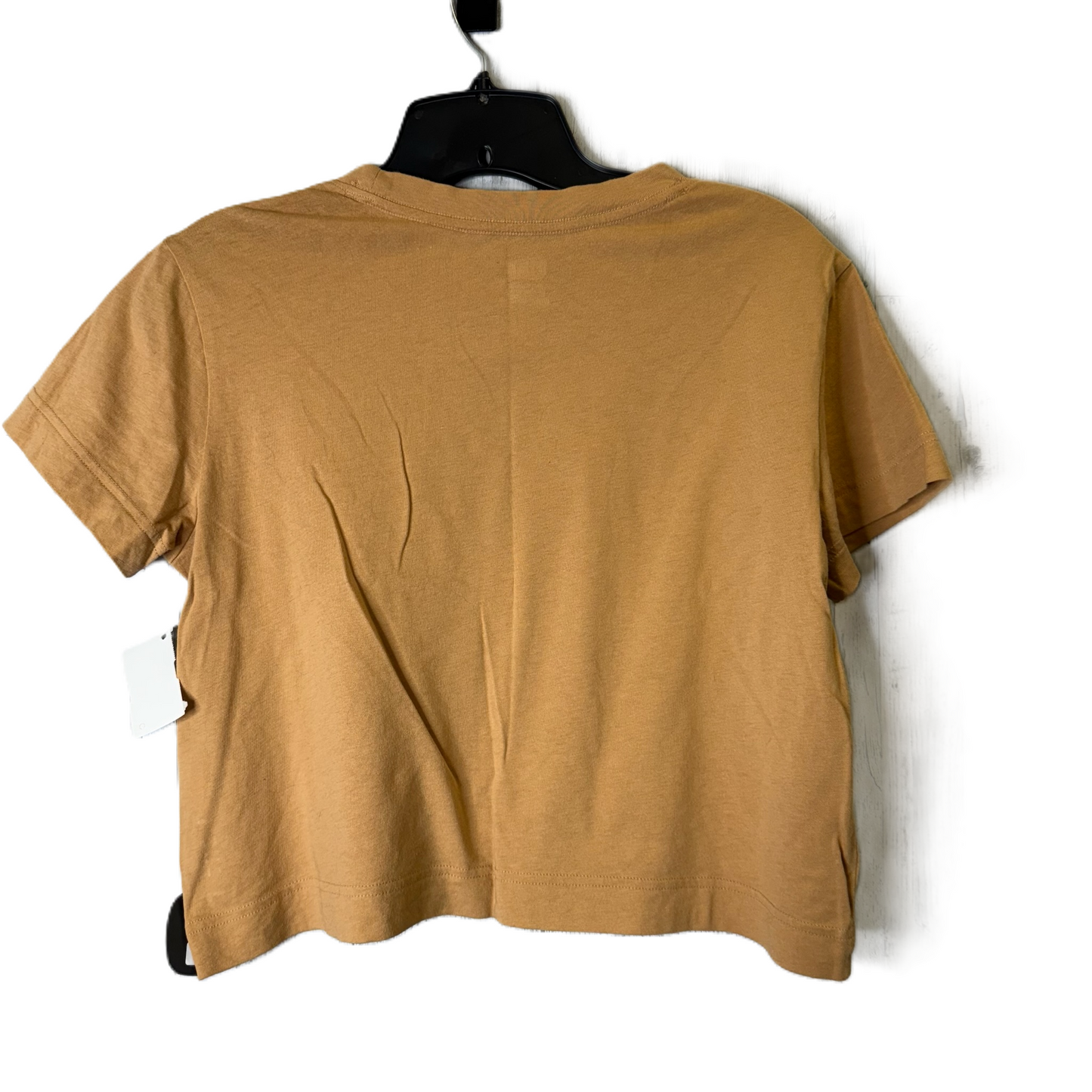 Top Short Sleeve Basic By Pink In Brown, Size: S