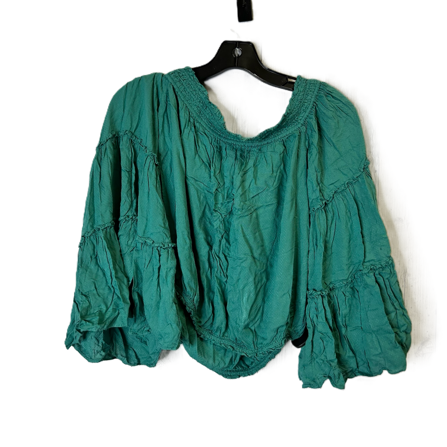 Top Long Sleeve By Free People In Green, Size: S