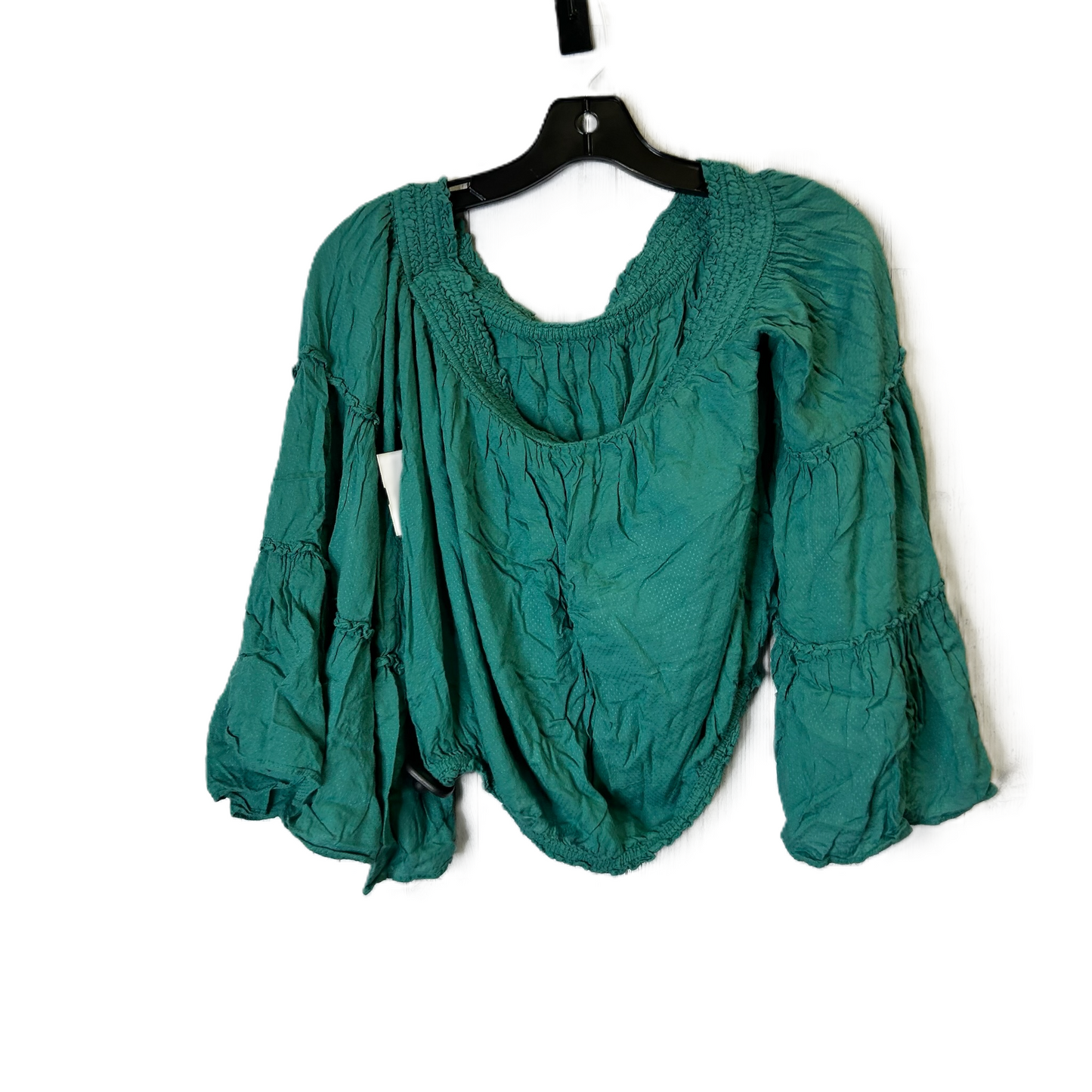 Top Long Sleeve By Free People In Green, Size: S