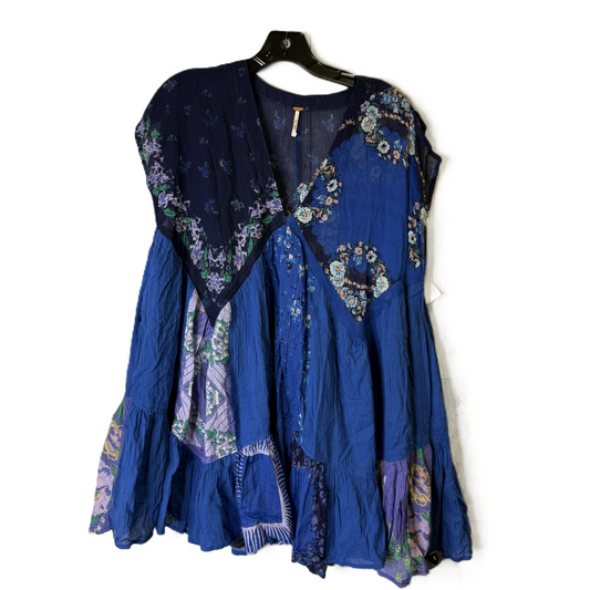 Top Short Sleeve By Free People In Blue, Size: Xs