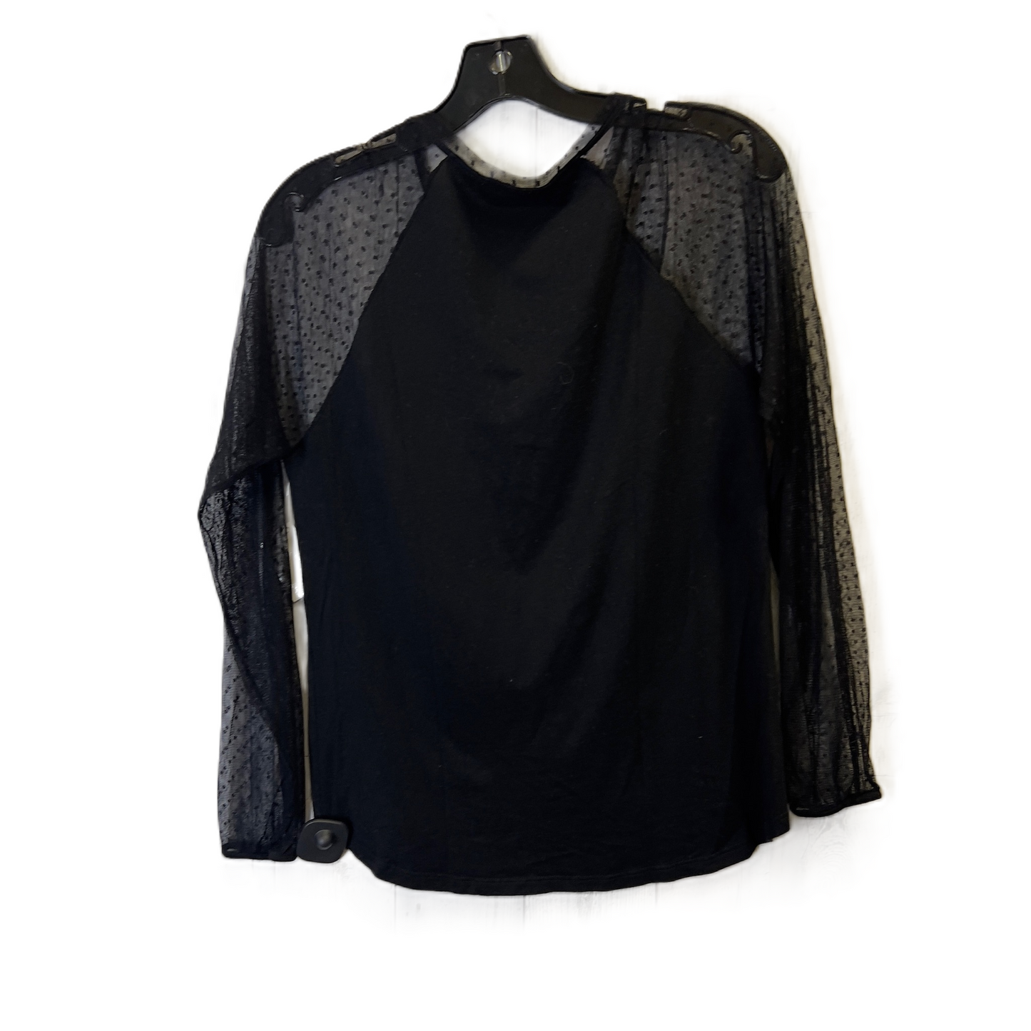 Top Long Sleeve By Zara In Black, Size: M