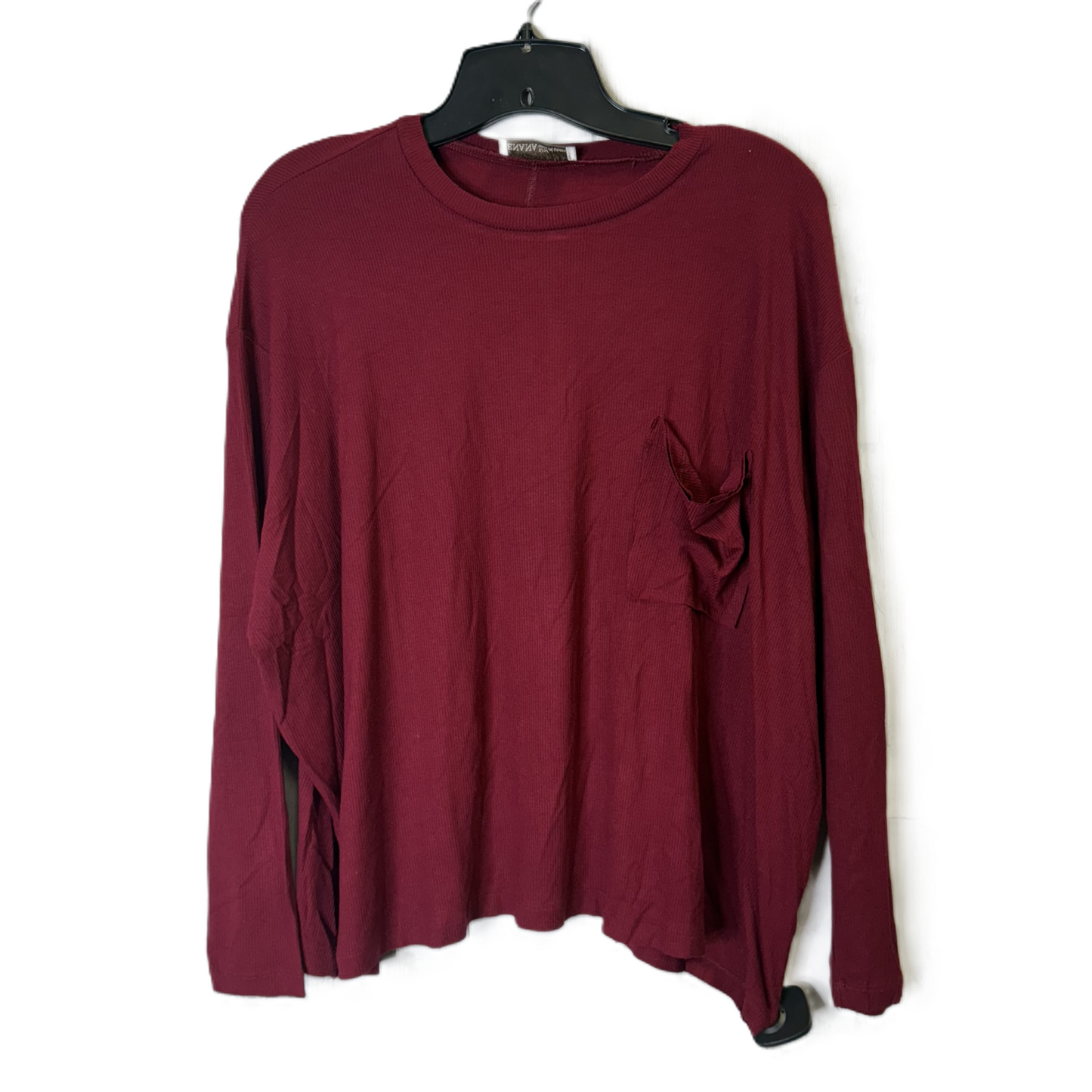 Top Long Sleeve By Zenana Outfitters In Red, Size: S