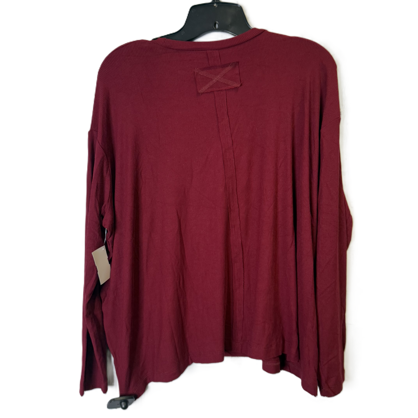 Top Long Sleeve By Zenana Outfitters In Red, Size: S