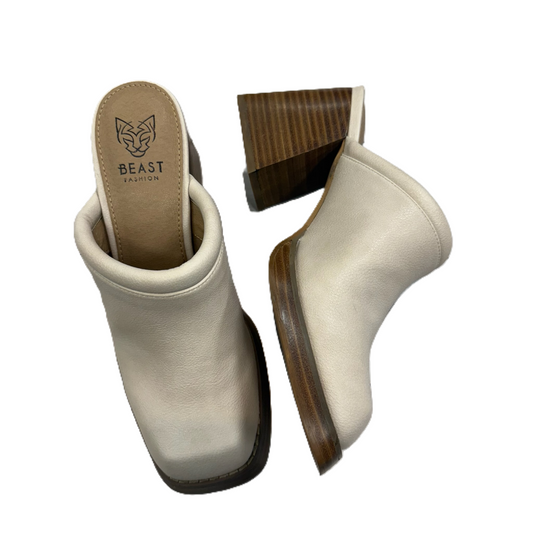 Shoes Heels Block By Beast In Cream, Size: 7