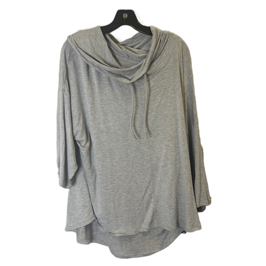 Athletic Top Long Sleeve Crewneck By Marc New York In Grey, Size: 2x