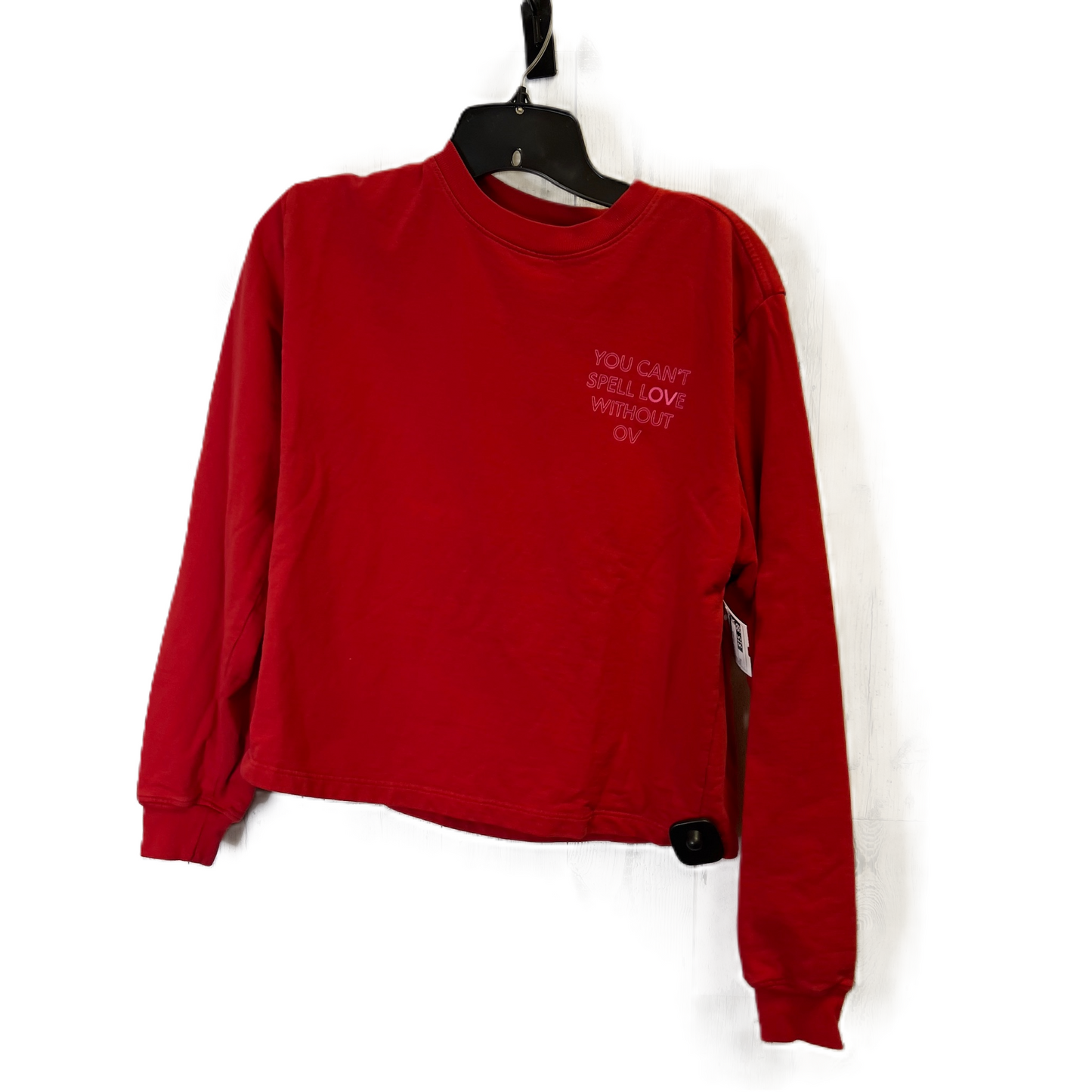 Sweatshirt Crewneck By Outdoor Voices In Red, Size: S