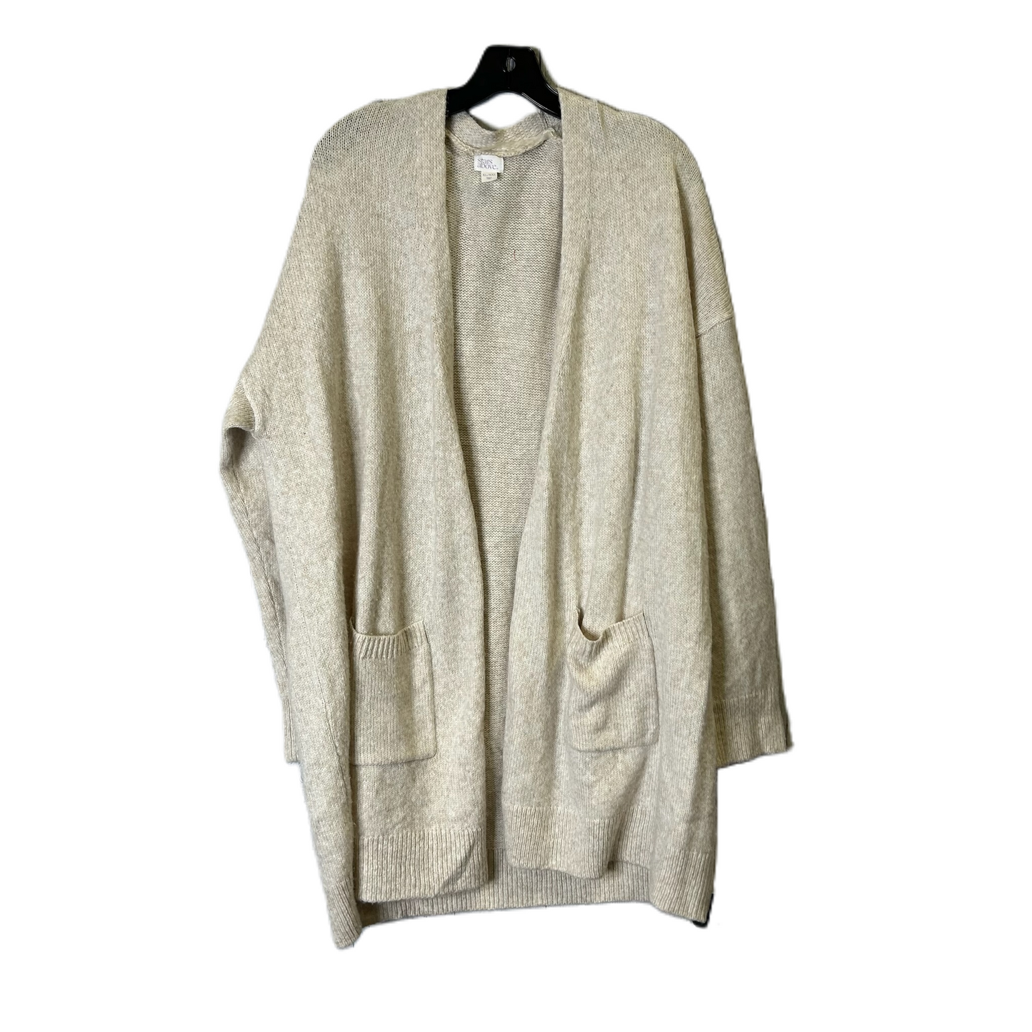 Sweater Cardigan By Stars Above In Cream, Size: Xl