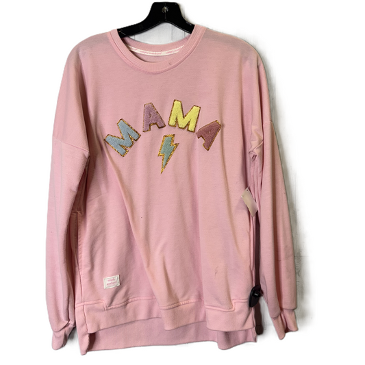 Top Long Sleeve By Simply Southern In Pink, Size: M