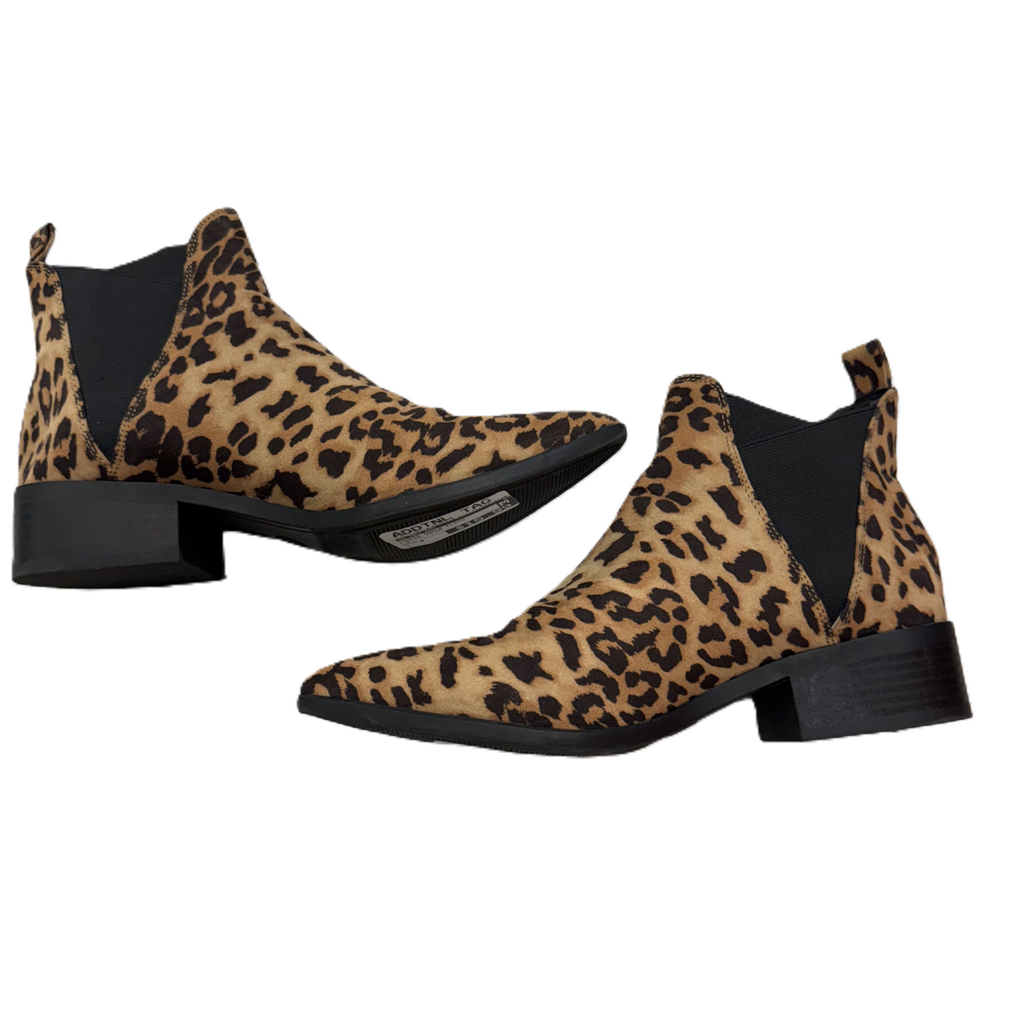 Boots Ankle Flats By A New Day In Animal Print, Size: 9