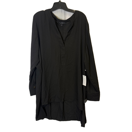 Top Long Sleeve By Eloquii In Black, Size: 24