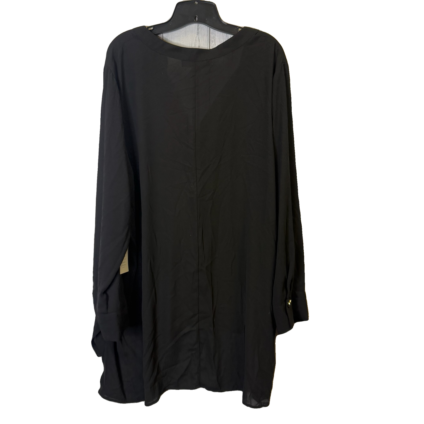 Top Long Sleeve By Eloquii In Black, Size: 24