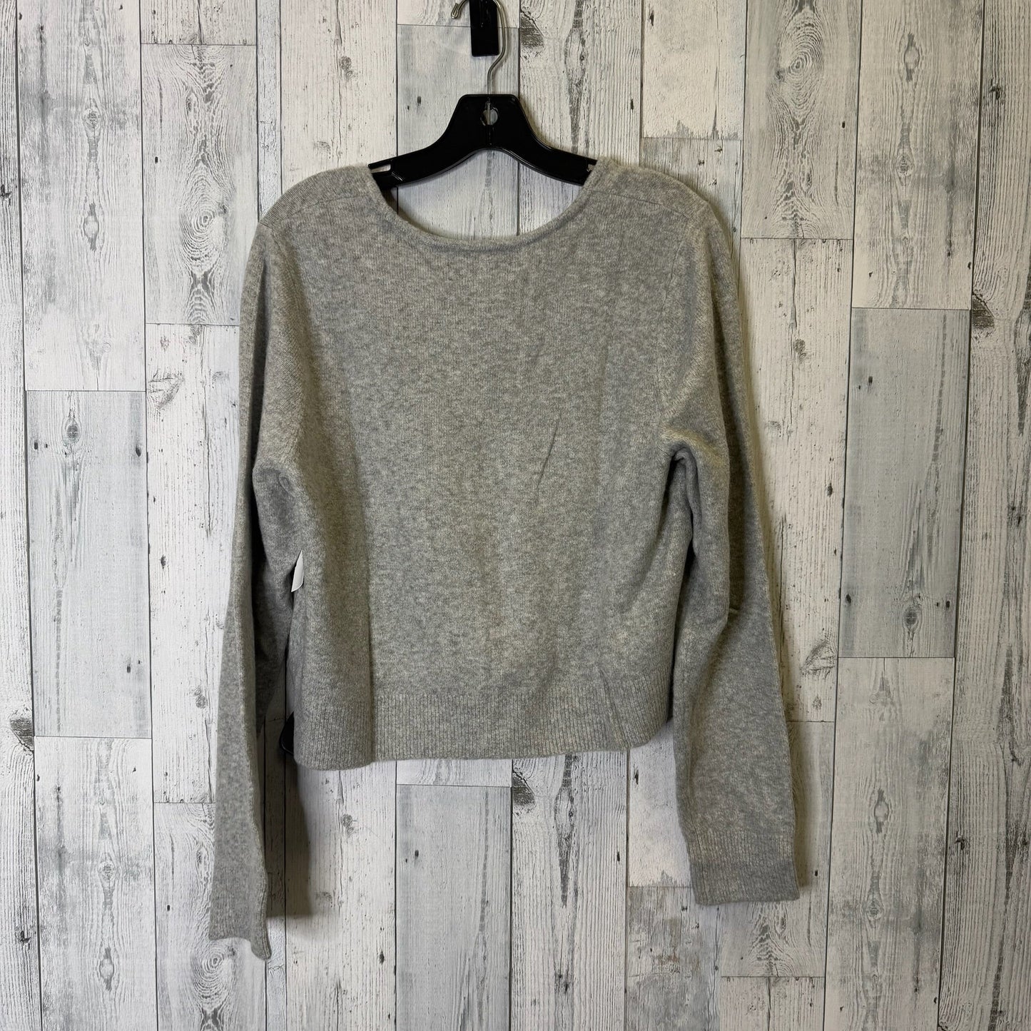 Sweater Cardigan By Loft In Grey, Size: Xl