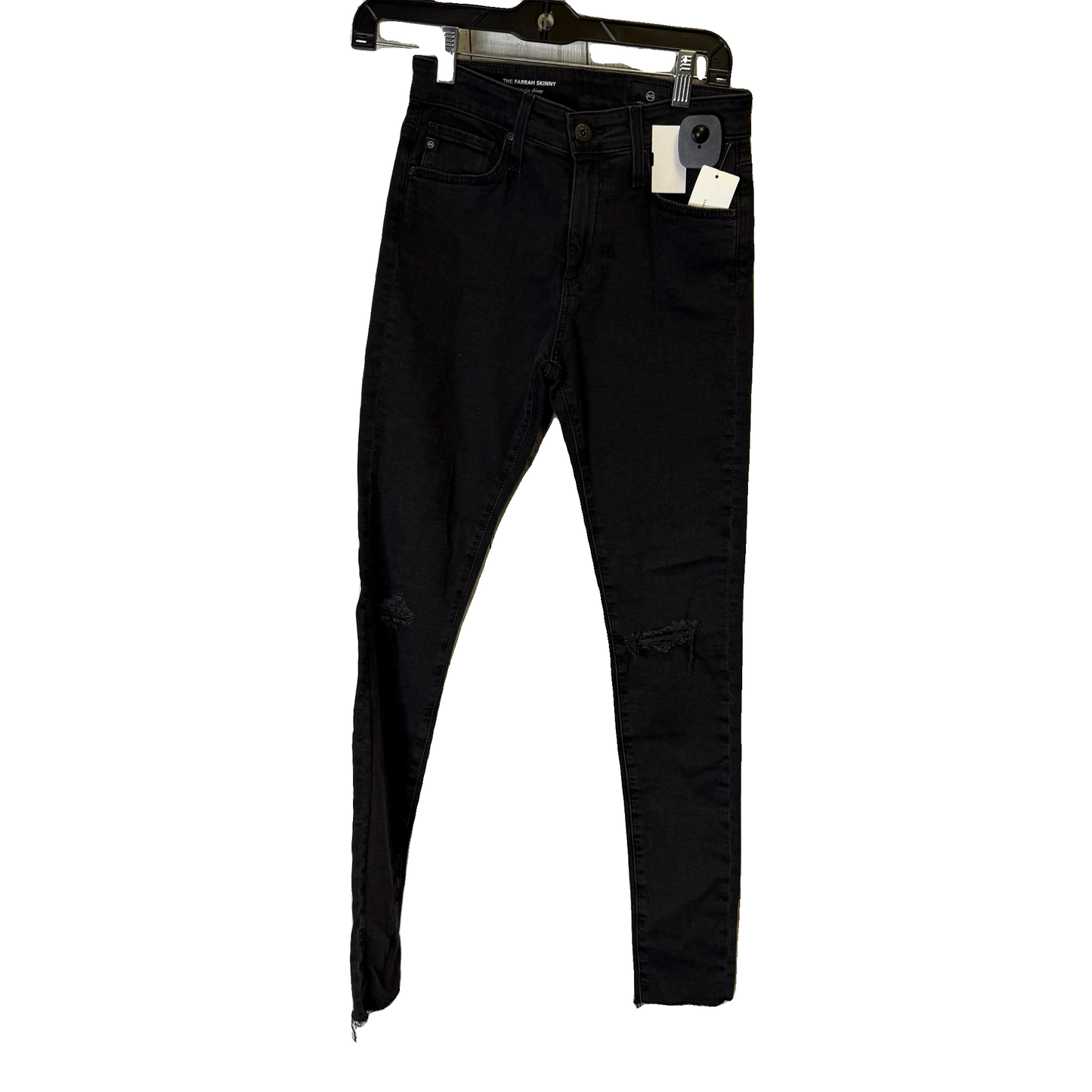 Jeans Skinny By Adriano Goldschmied In Black Denim, Size: 0