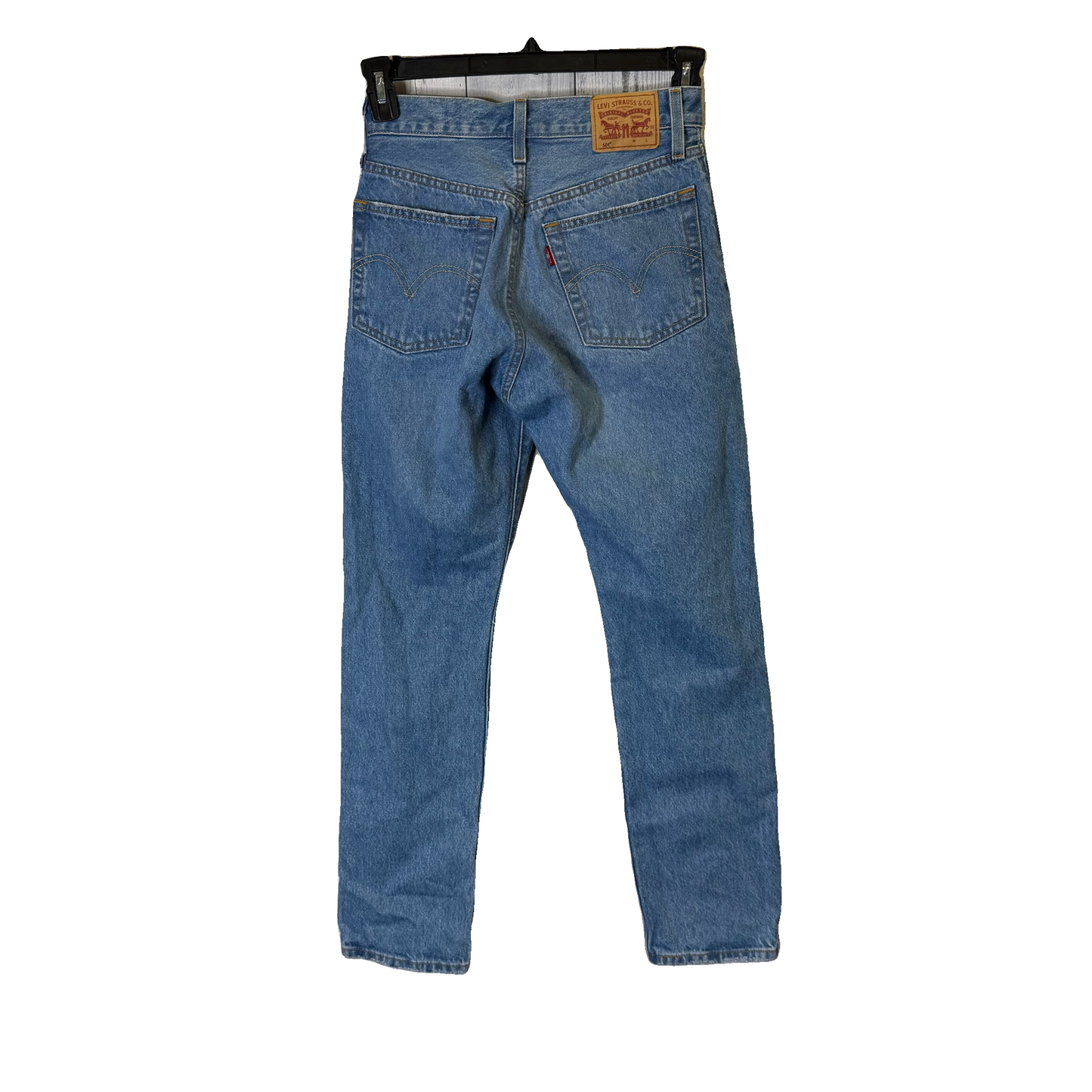 Jeans Straight By Levis In Blue Denim, Size: 2