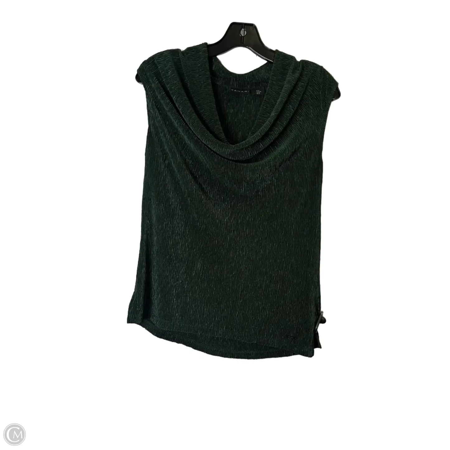 Top Sleeveless By Tahari By Arthur Levine In Green, Size: M