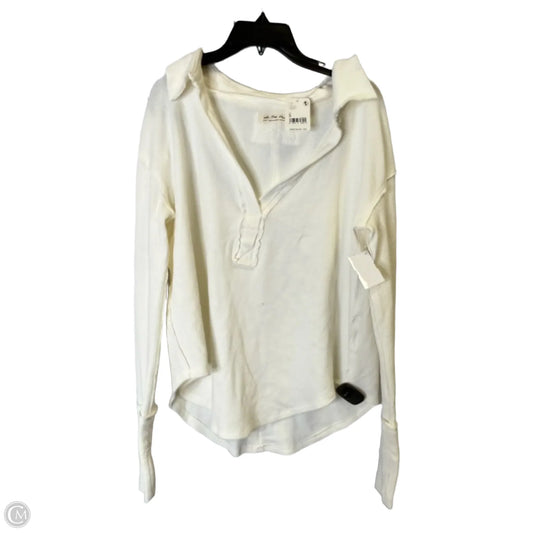 Top Long Sleeve By We The Free In Cream, Size: S