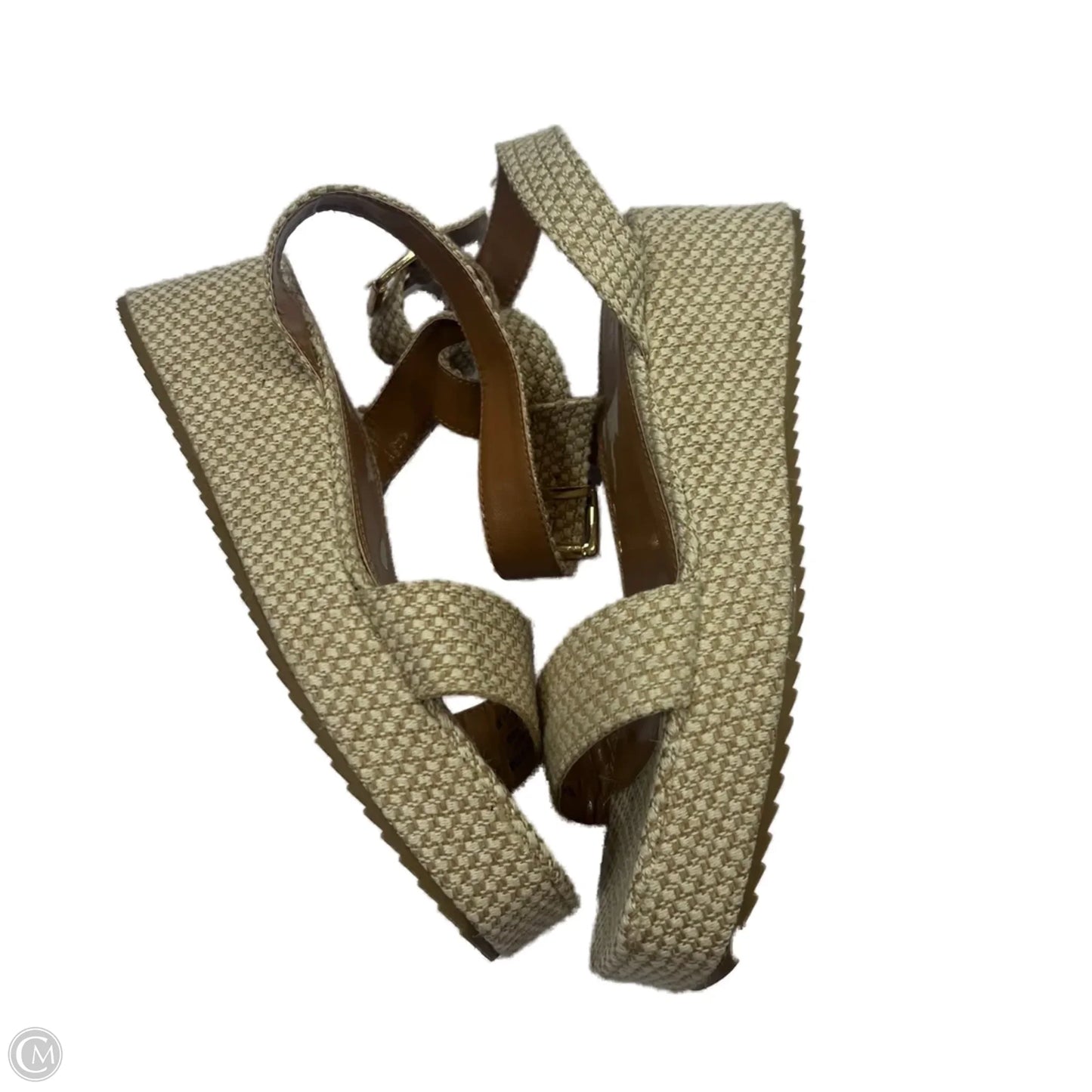 Sandals Heels Platform By Asos In Cream, Size: 7