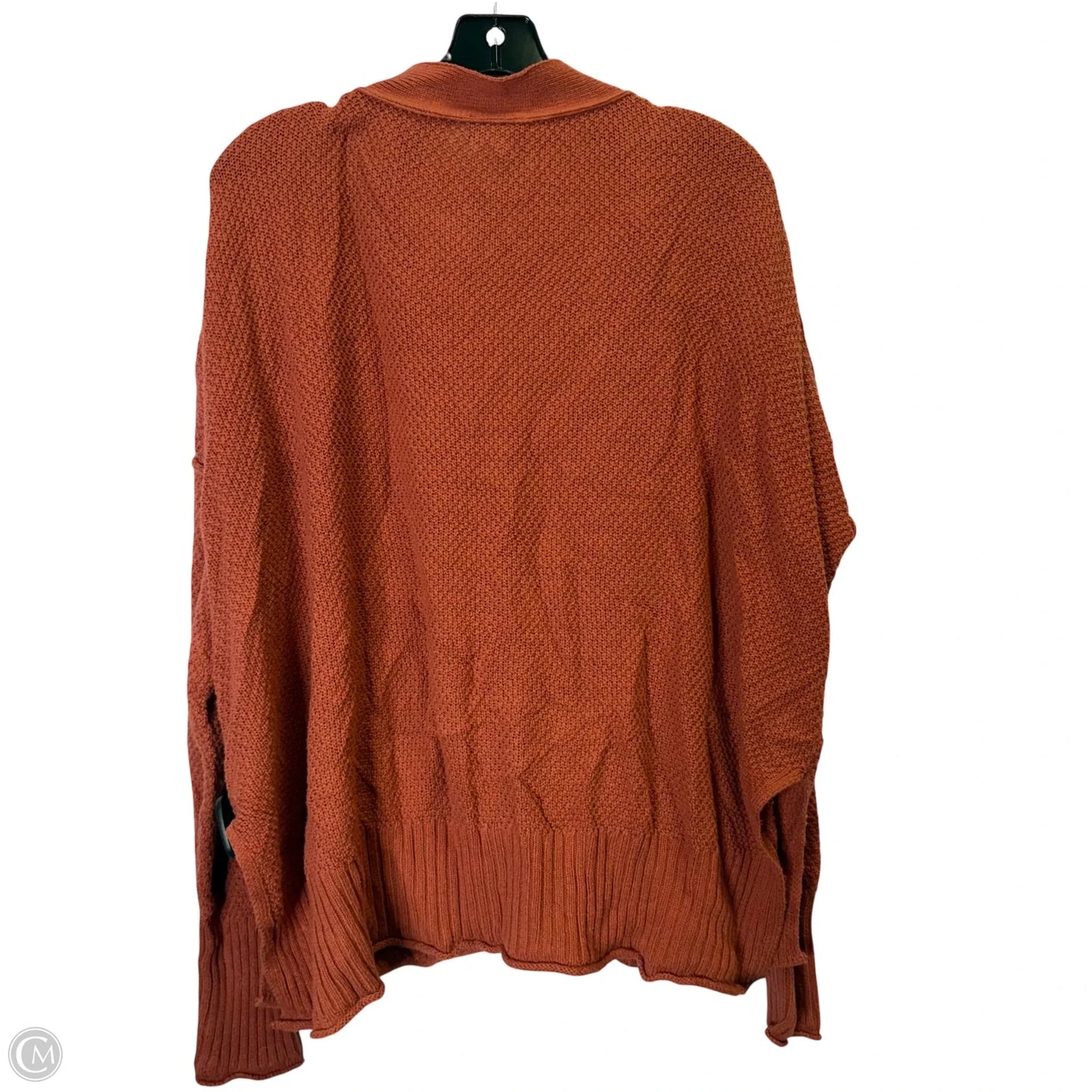 Sweater Cardigan By Wonderly In Orange, Size: Xl
