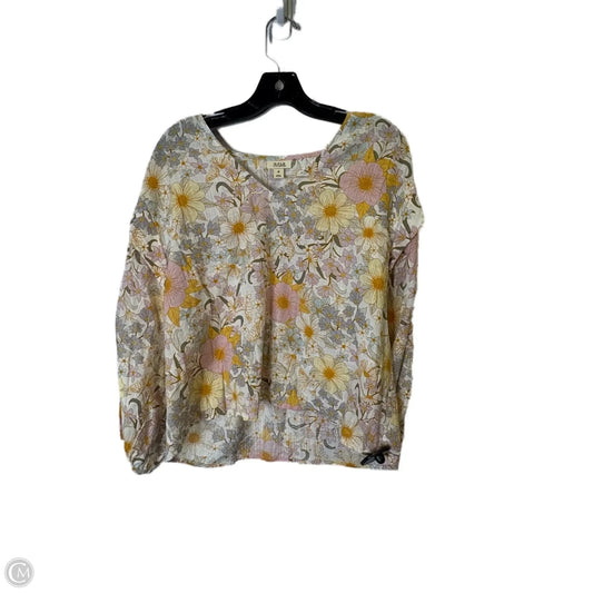 Top Long Sleeve By Ana In Floral Print, Size: M
