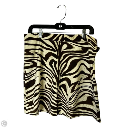 Skirt Mini & Short By Cmb In Animal Print, Size: L