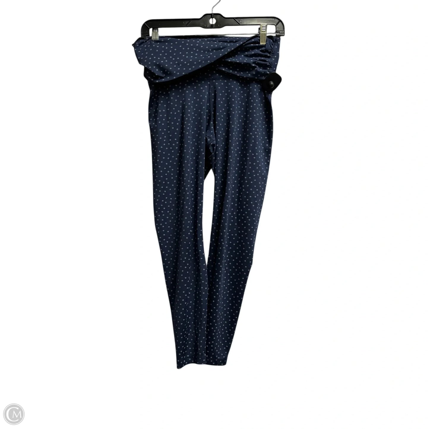 Athletic Leggings By Nike Apparel In Navy, Size: M