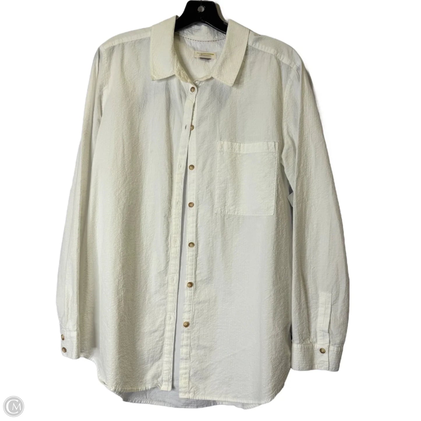 Top Long Sleeve By Pilcro In White, Size: L