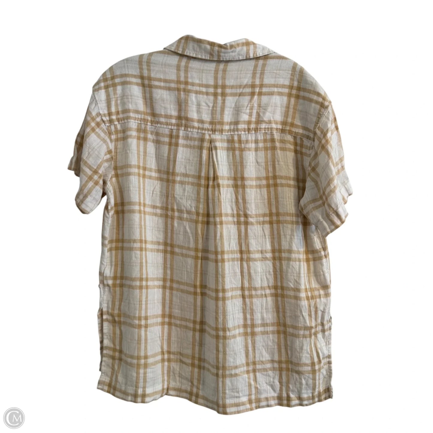 Top Short Sleeve By American Eagle In Cream, Size: S