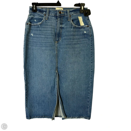 Skirt Midi By Universal Thread In Blue Denim, Size: 8