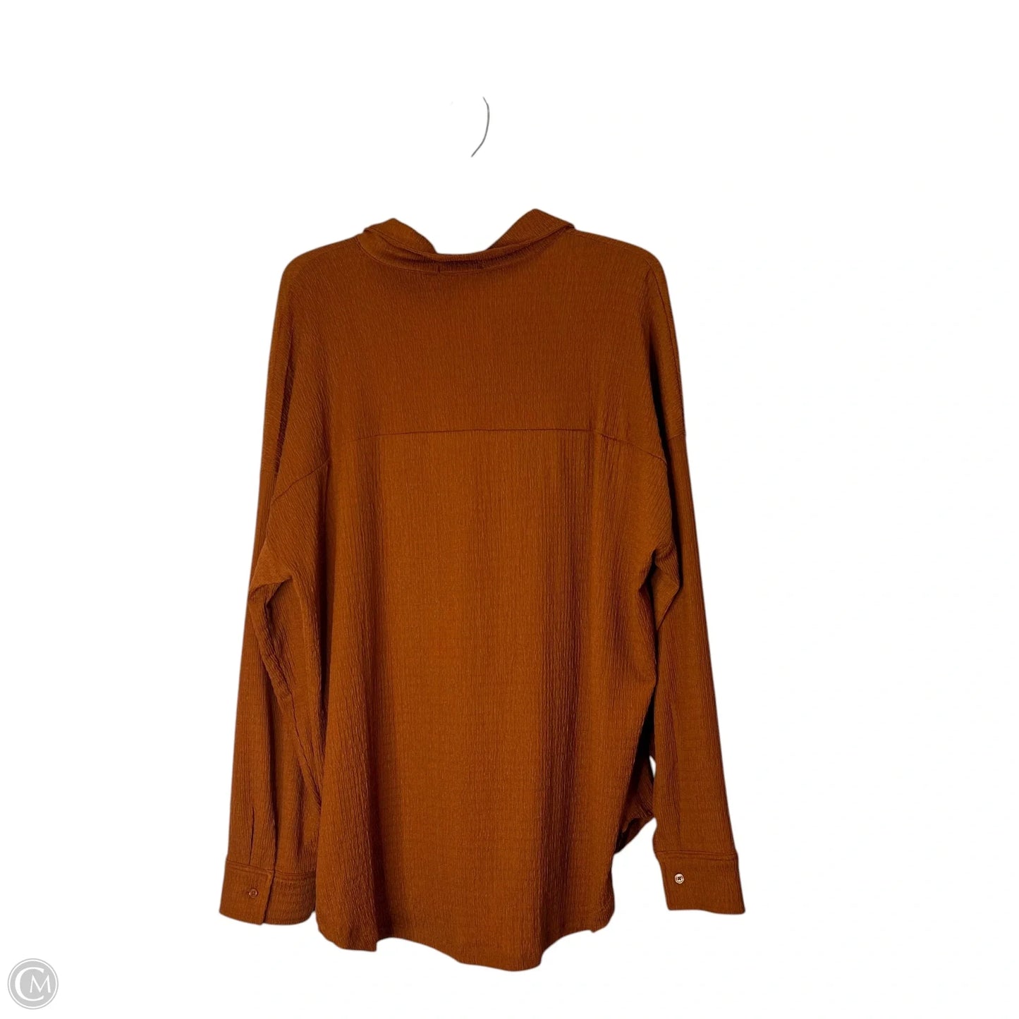 Top Long Sleeve By Fashion Nova In Orange, Size: M