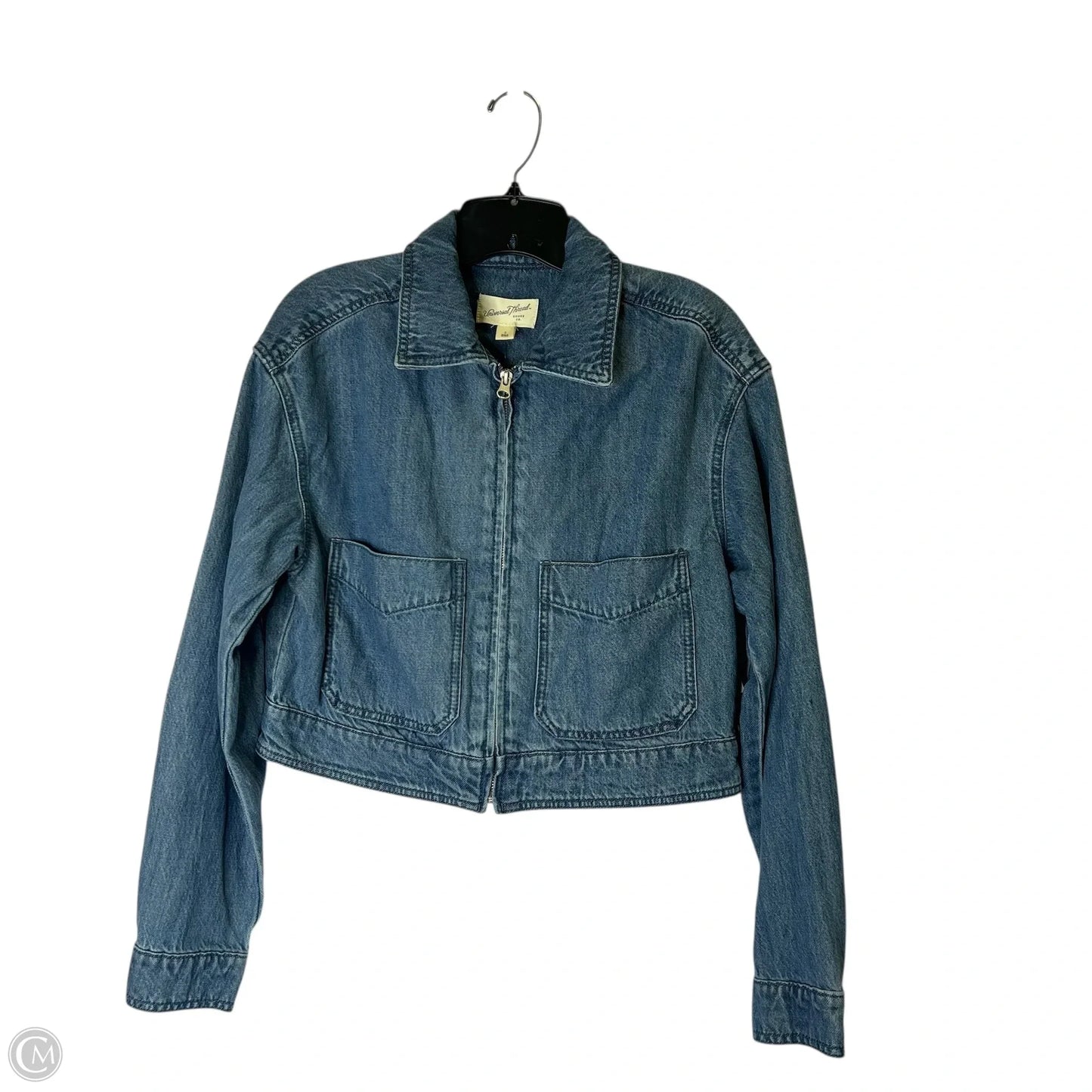 Jacket Denim By Universal Thread In Blue Denim, Size: S