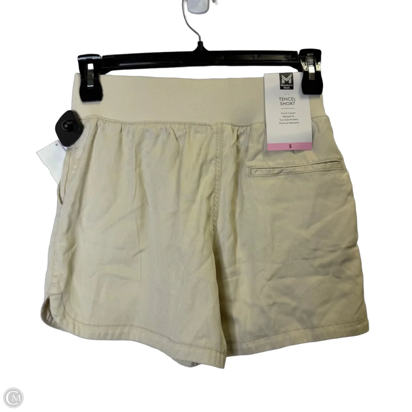 Shorts By Members Mark In Cream, Size: S