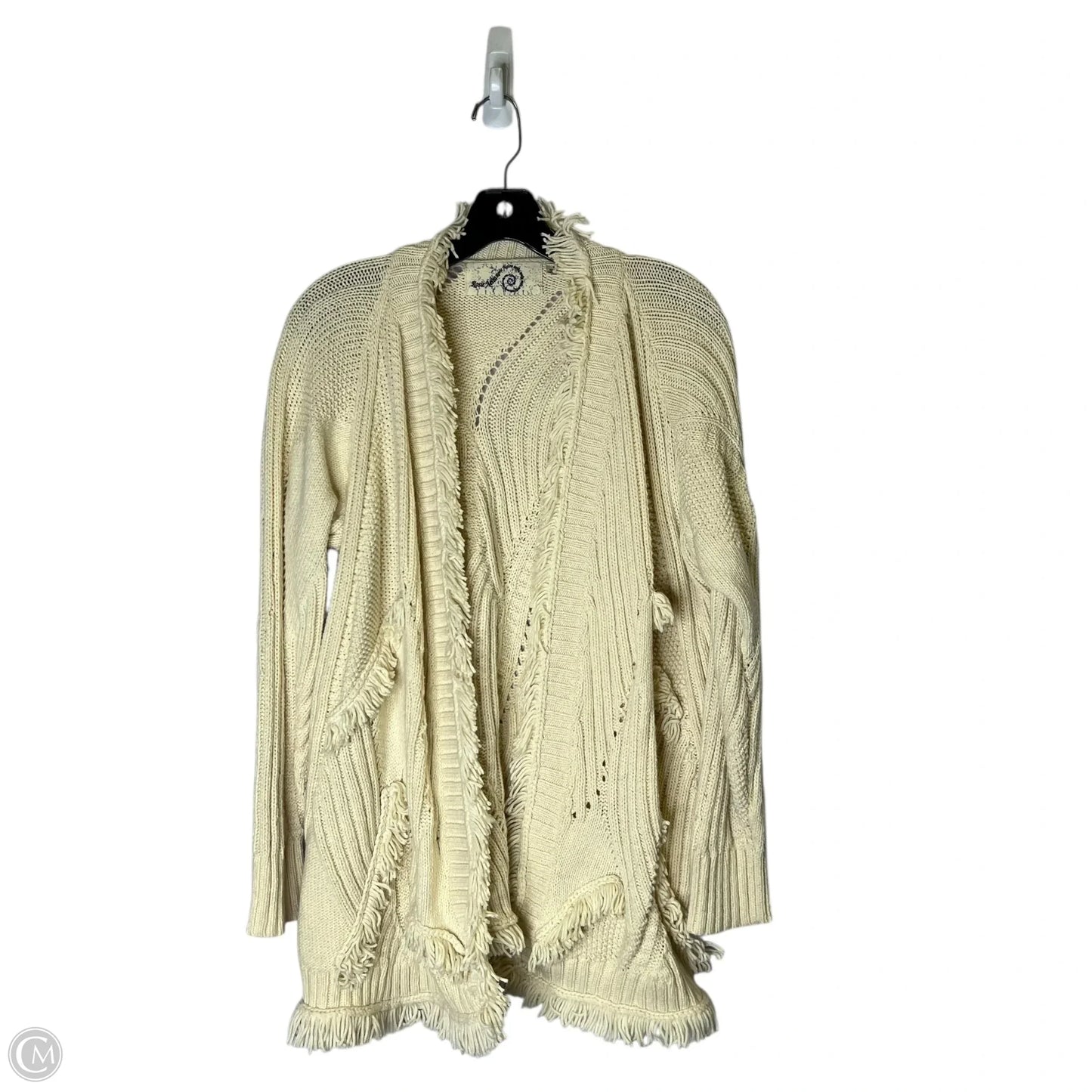 Sweater Cardigan By Anthropologie In Cream, Size: S