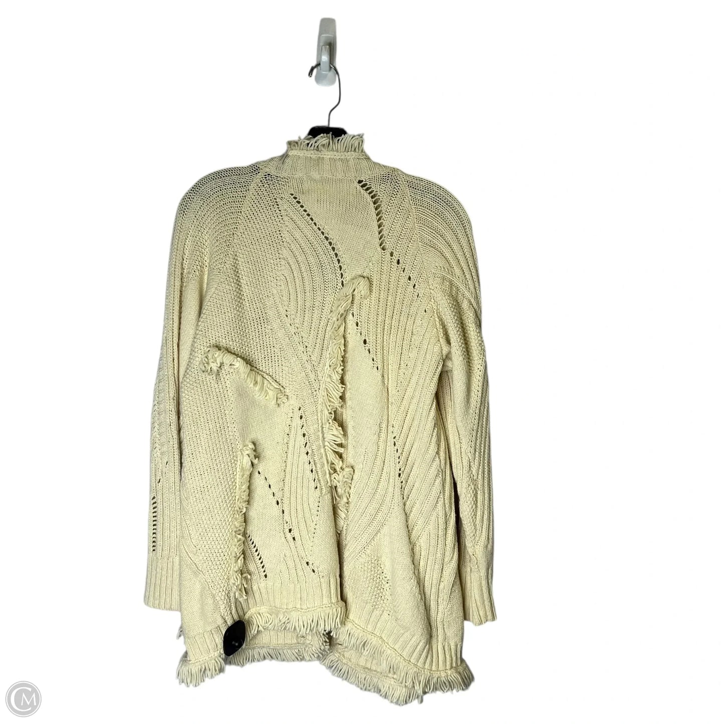 Sweater Cardigan By Anthropologie In Cream, Size: S